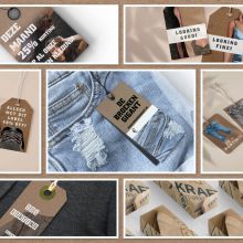 collage kraft labels  collage kraft labels